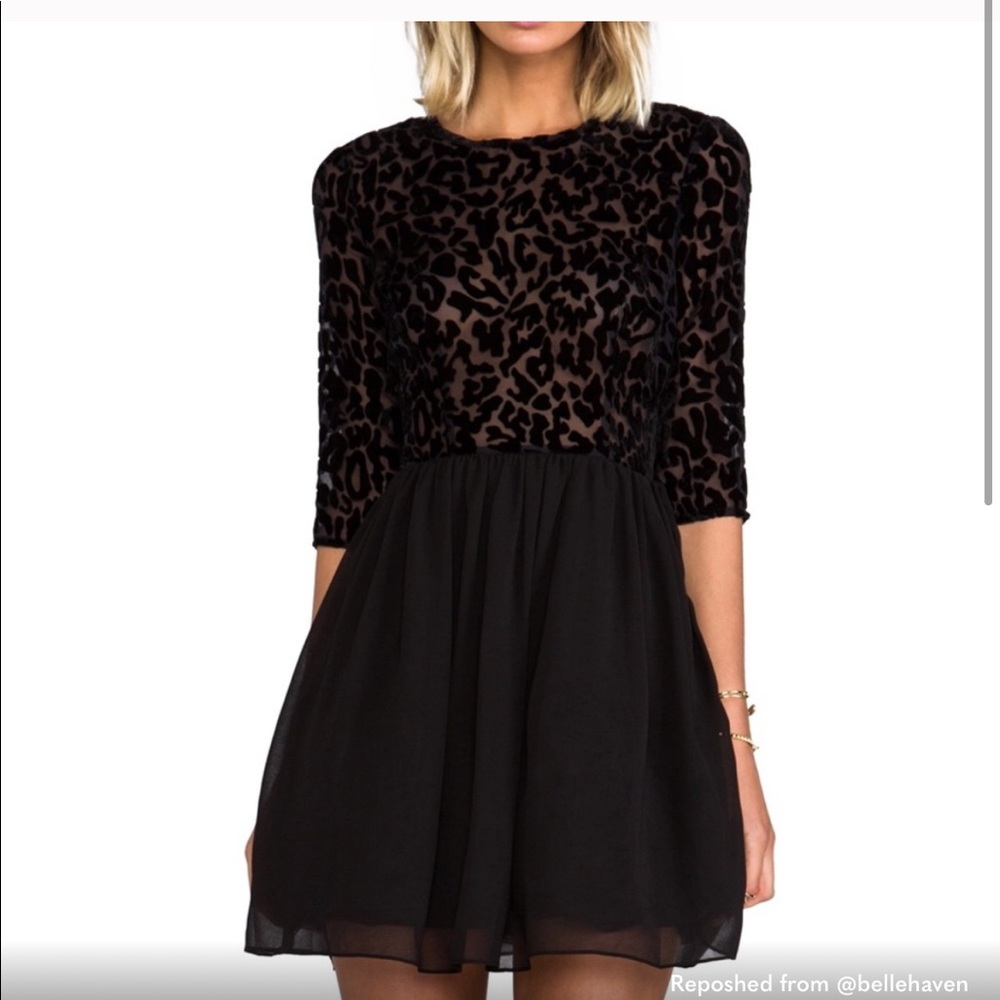 BB Dakota Dress Black Leopard